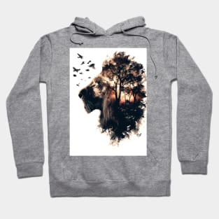 Lion Double Exposure Hoodie